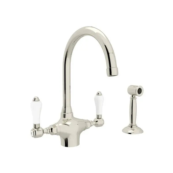 San Julio® Two Handle Kitchen Faucet With Side Spray - Plumbing Market
