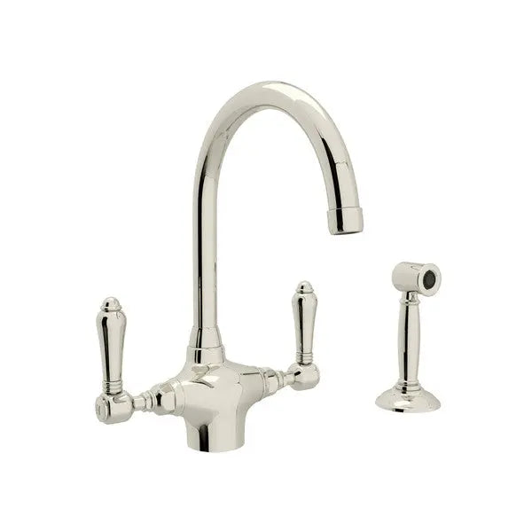 San Julio® Two Handle Kitchen Faucet With Side Spray - Plumbing Market