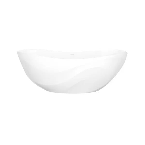 Seros™ 65" x 30" Freestanding Soaking Bathtub With Curved Rim - Plumbing Market