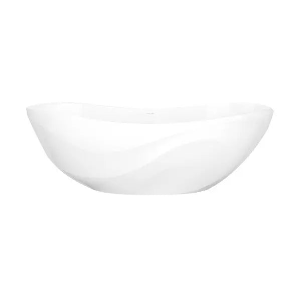 Seros™ 70" x 30" Freestanding Soaking Bathtub With Curved Rim - Plumbing Market