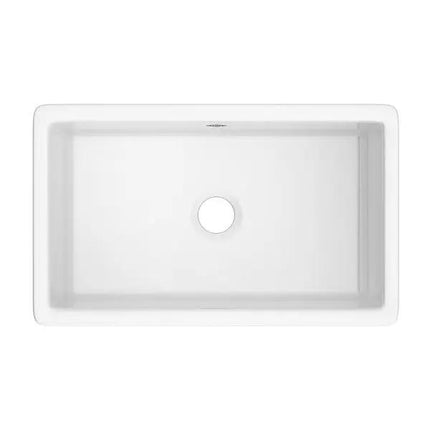 Shaws Classic Shaker Single Bowl Undermount Fireclay Kitchen Sink White - Plumbing Market