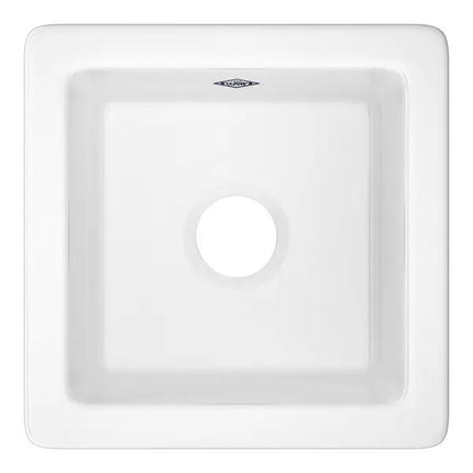 Shaws Original Lancaster Single Bowl Fireclay Bar & Food Prep Sink RC1515WH - Plumbing Market