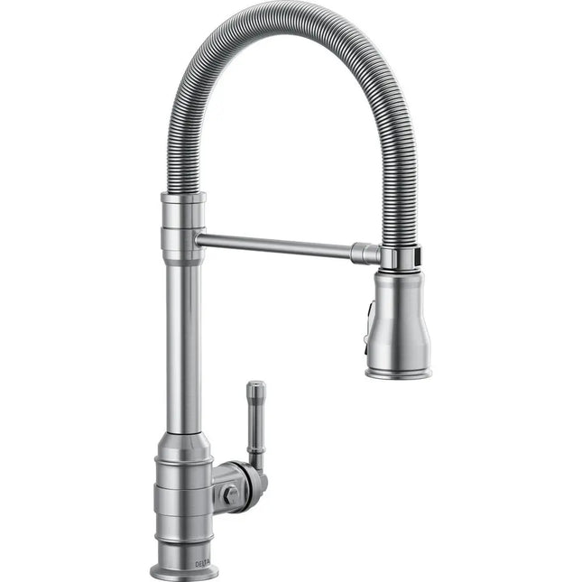 Delta Spring Tub Spout Pd Kitchen W/Shieldspray 1L 9690-AR-DST - Plumbing Market
