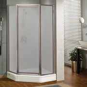 Silhouette Neo-angle 36 x 36 x 70 in. Pivot Shower Door for Corner Installation with Raindrop glass in Chrome - Plumbing Market