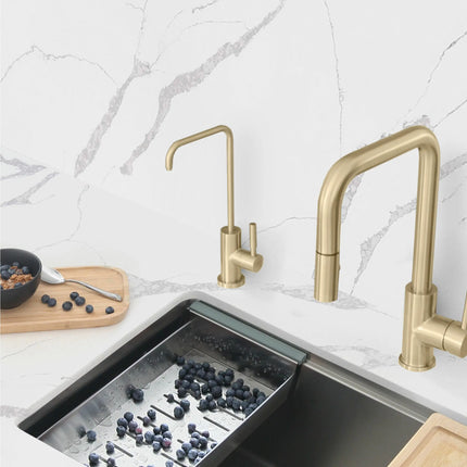 Single Handle Cold Water Tap - Stainless Steel Brushed Gold Finish by Stylish® K-147G - Plumbing Market