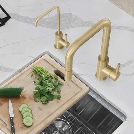 Single Handle Cold Water Tap - Stainless Steel Brushed Gold Finish by Stylish® K-147G - Plumbing Market