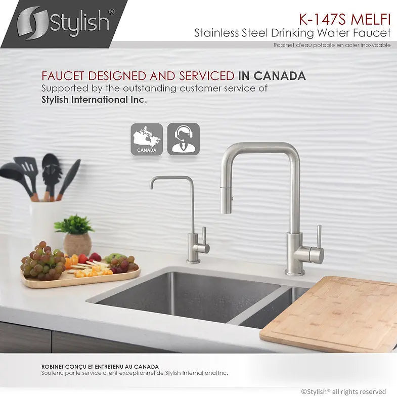 Single Handle Cold Water Tap - Stainless Steel Finish by Stylish® K-147S - Plumbing Market