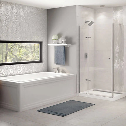 Skybox 7236 Acrylic Drop-in End Drain Bathtub in White - Plumbing Market