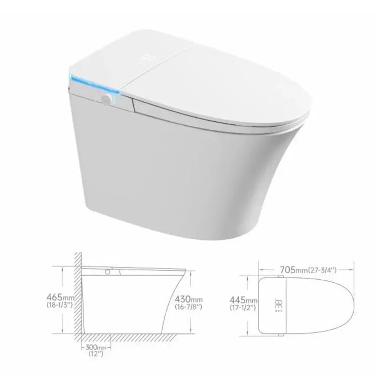 Smart toilets with built-in tank Integrated Smart Toilet (SMT-V12D-MB)