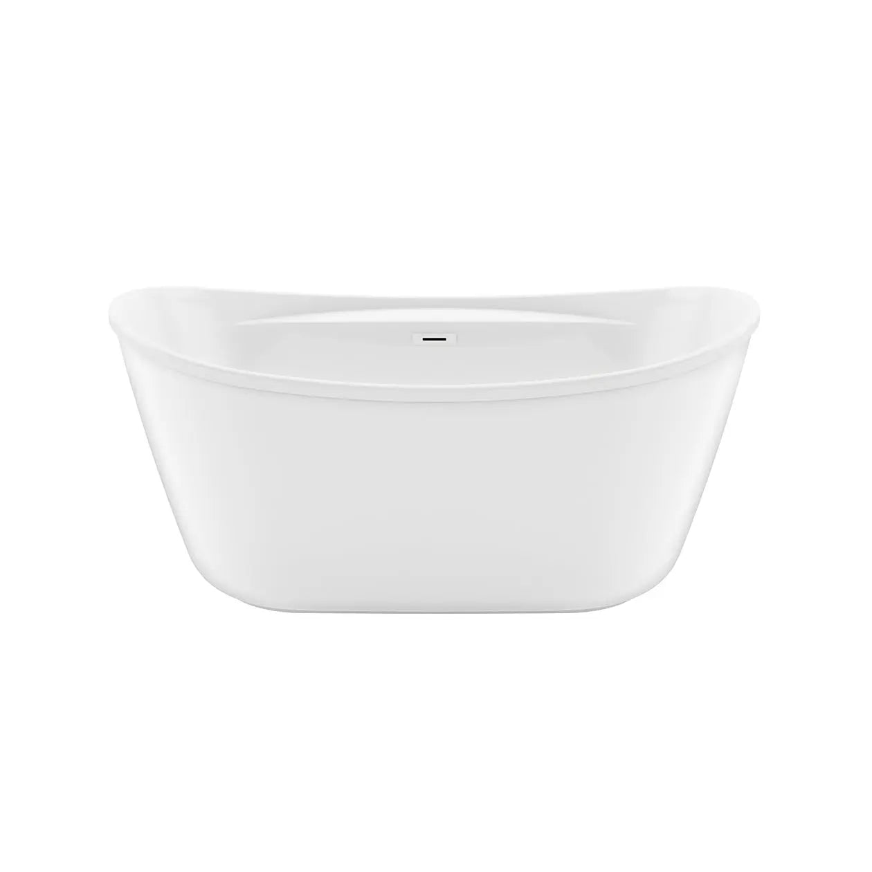 Sonoma 58 x 32 AcrylX Freestanding Center Drain Bathtub in White with White Skirt - Plumbing Market