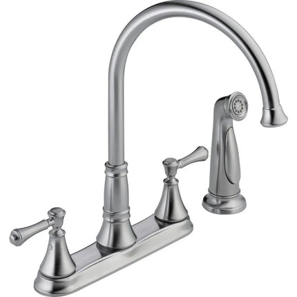 Delta Cassidy 2H Kitchen Deck Faucet W/Sprayer 2497LF-AR - Plumbing Market