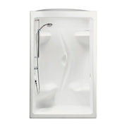 Stamina 48-I 51 x 36 Acrylic Alcove Center Drain One-Piece Shower in White - Plumbing Market