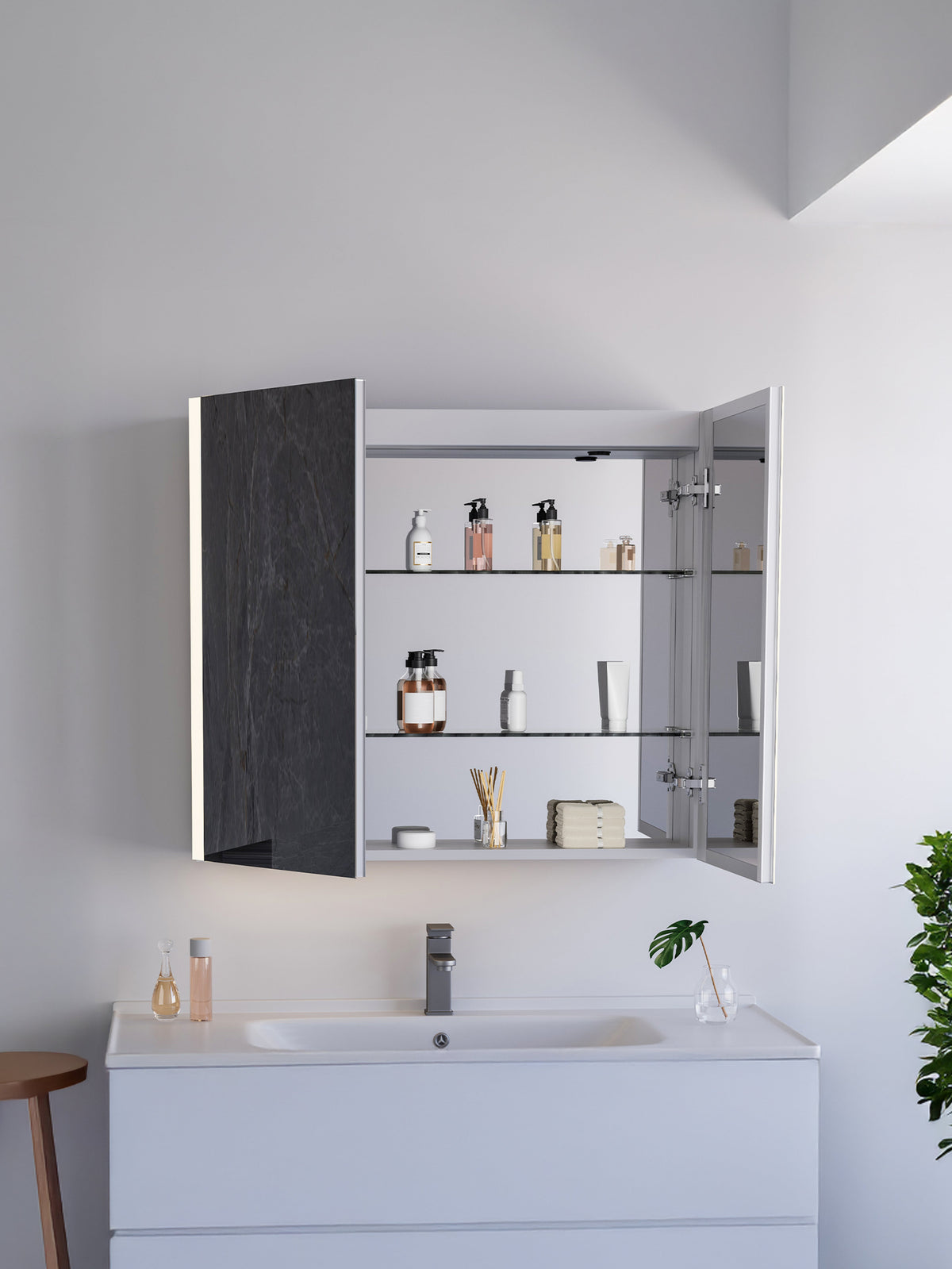 Ecoway Stella LED Mirror Medicine Cabinet M1004 — Plumbing Market Canada