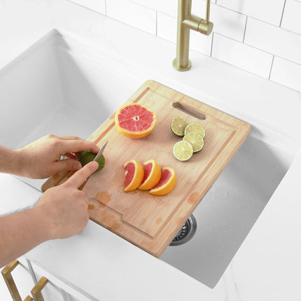 Stylish 15 1/8" Bamboo Workstation Cutting Board - Plumbing Market