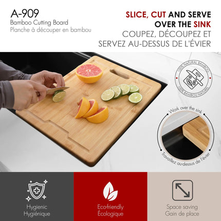 Stylish 15 1/8" Bamboo Workstation Cutting Board - Plumbing Market