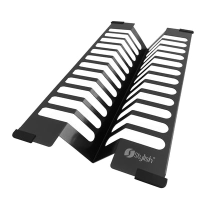 Stylish 16 3/4" Over Sink Stainless Steel Dish Organizer in Graphite Black - Plumbing Market