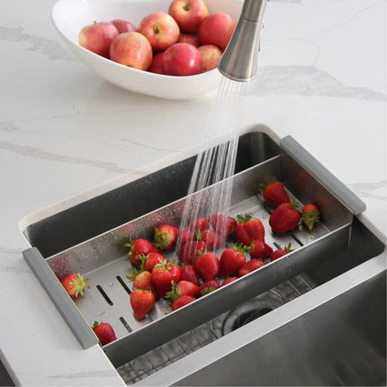 Stylish 16" Stainless Steel Over the Sink Colander - Plumbing Market