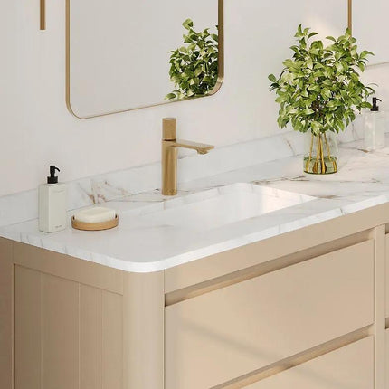 Stylish 18" Sleek White Porcelain Undermount Basin Bathroom Sink - Plumbing Market