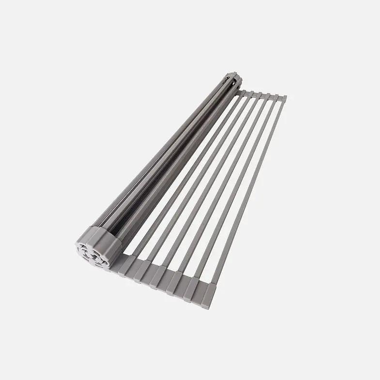 Stylish 20 inch Over The Sink Roll-up Dish Drying Rack A-900 - Plumbing Market