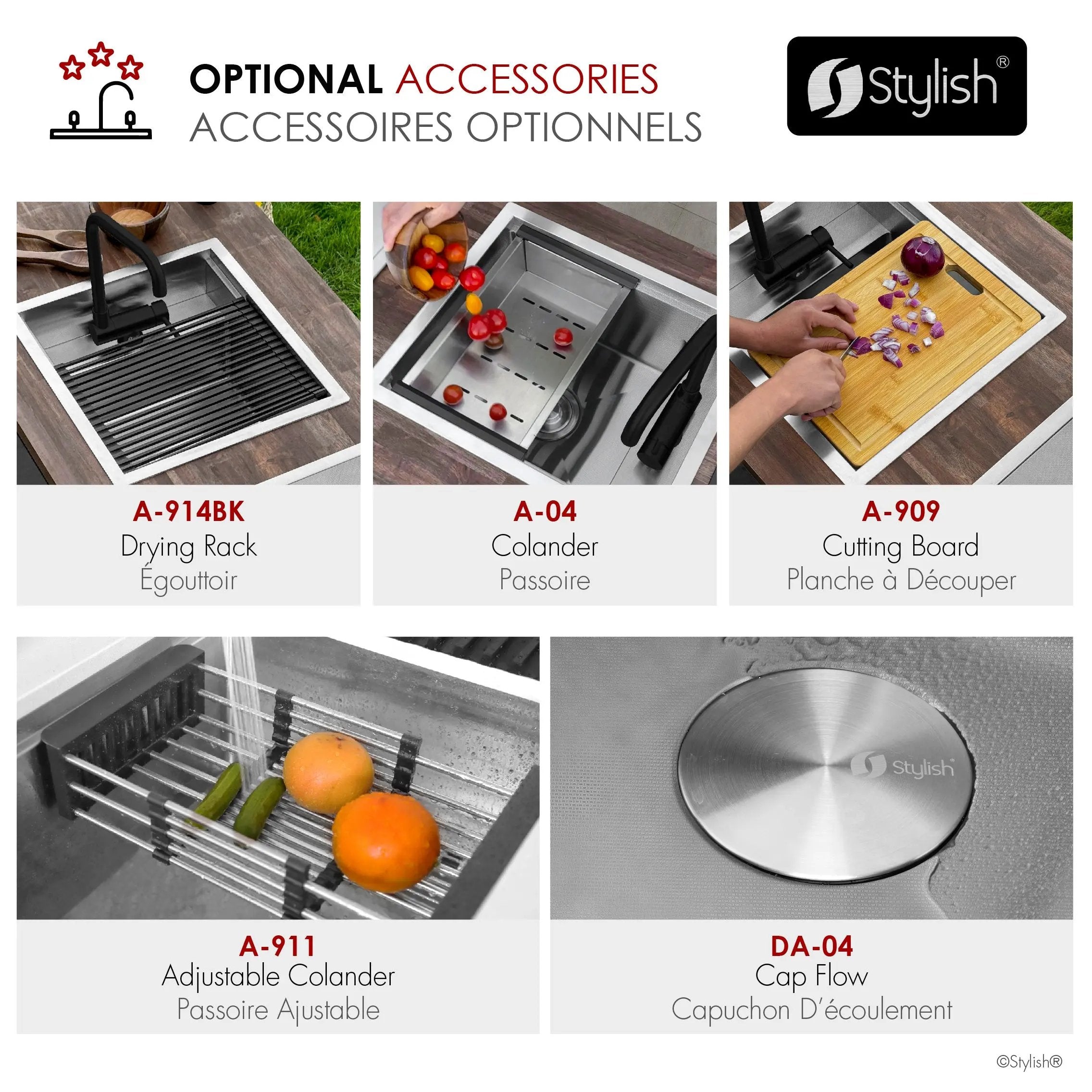 Stylish Concealed Dual-Mount Stainless Steel Utility Sink – 20-Inch, 1-Hole Prep Sink Dura-Tek Finish with Matte Black Faucet - Plumbing Market