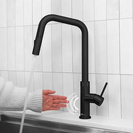 Stylish Gela Single Handle Pull Down Touchless Kitchen Faucet - Plumbing Market