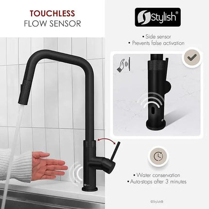 Stylish Gela Single Handle Pull Down Touchless Kitchen Faucet - Plumbing Market