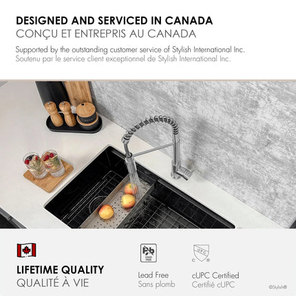 Stylish Milano Pull-Down Kitchen Faucet with water filter. Stainless Steel  Brush. - Plumbing Market