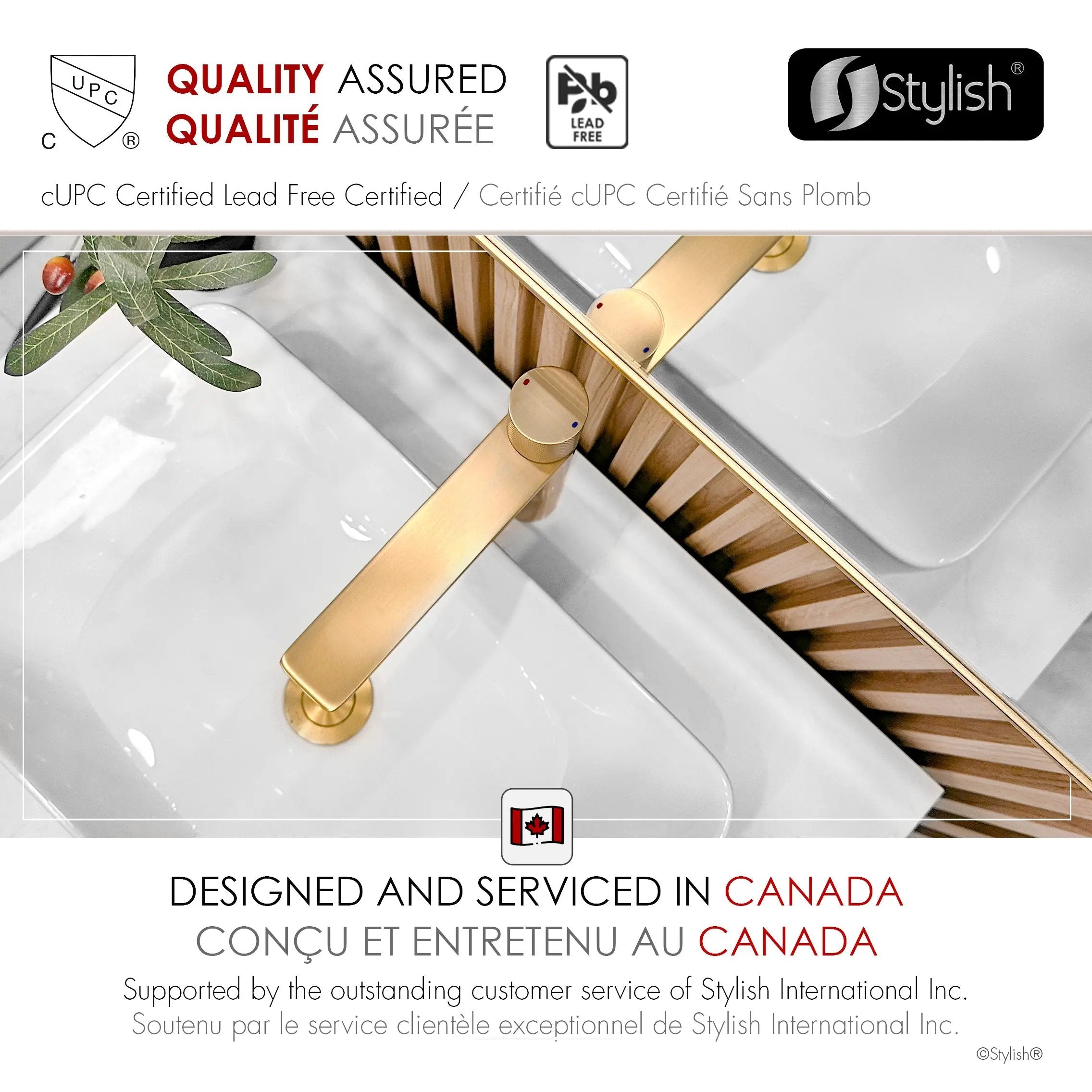 Stylish Nessa Single Handle 12 1/2" Brushed Gold Vessel Bathroom Faucet - Plumbing Market