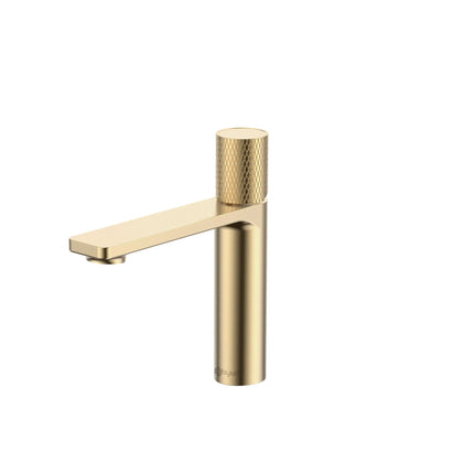 Stylish Riela Single Handle 7 1/2" Brushed Gold Bathroom Faucet - Plumbing Market