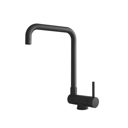 Stylish Single Handle Matte Black Foldable Kitchen Faucet - Plumbing Market
