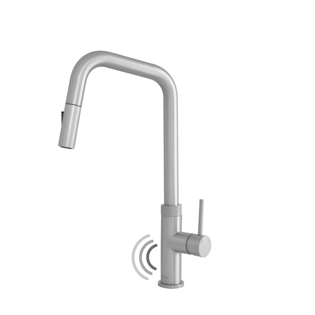 Stylish Single Handle Stainless Steel Pull Down Touchless Kitchen Faucet - Plumbing Market