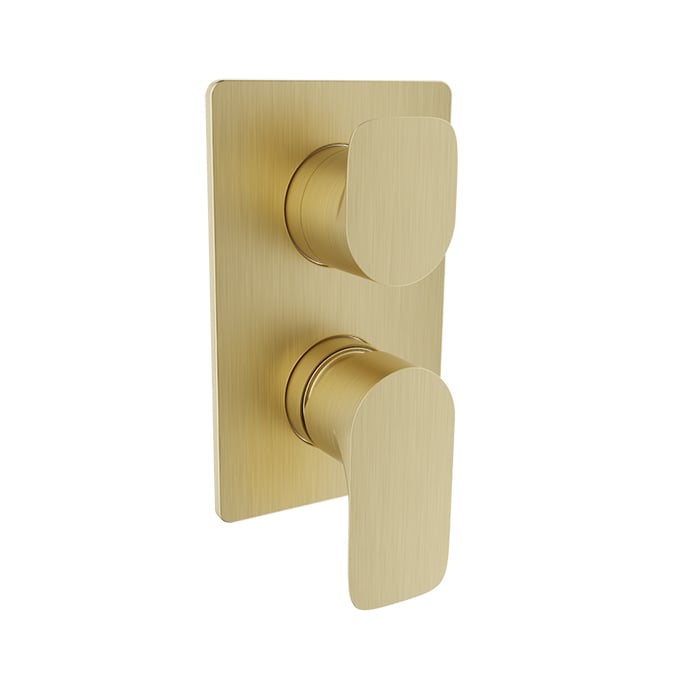 Baril PETITE B04 Trim Only for Pressure-Balanced Shower Control Valve with 3-way Diverter T04-9190-00 in Satin Brass