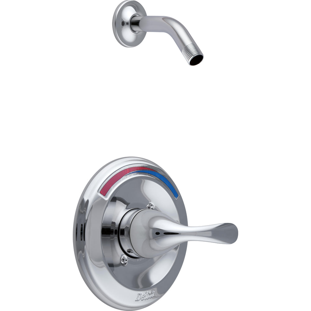 Delta Commercial T13291-LHD Shower Trim with Arm and Flange - Chrome