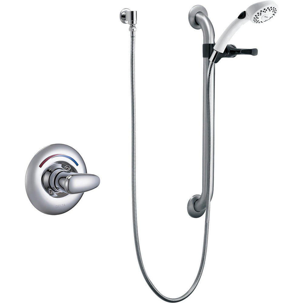 Delta Commercial T13H152-20 Shower Trim with Hand Shower and Grab Bar