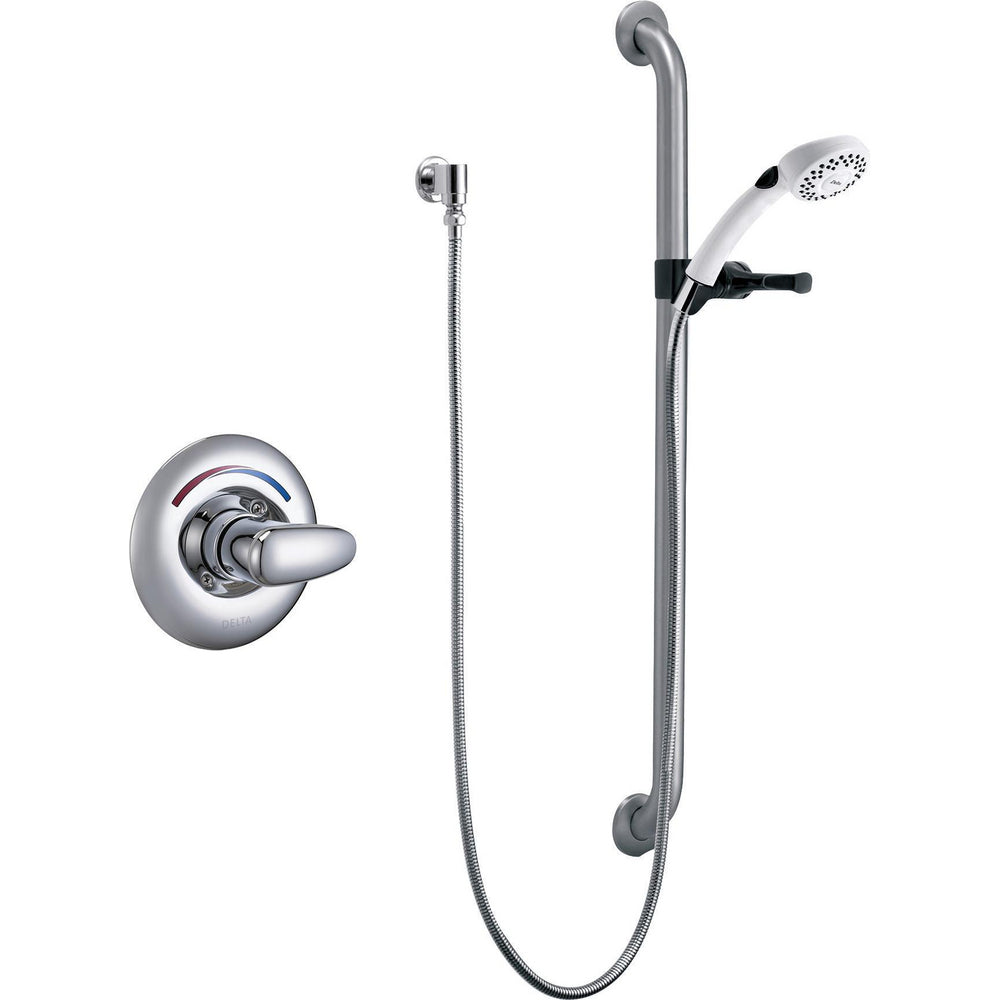 Delta Commercial T13H152-25 Shower Trim with Hand Shower and Grab Bar