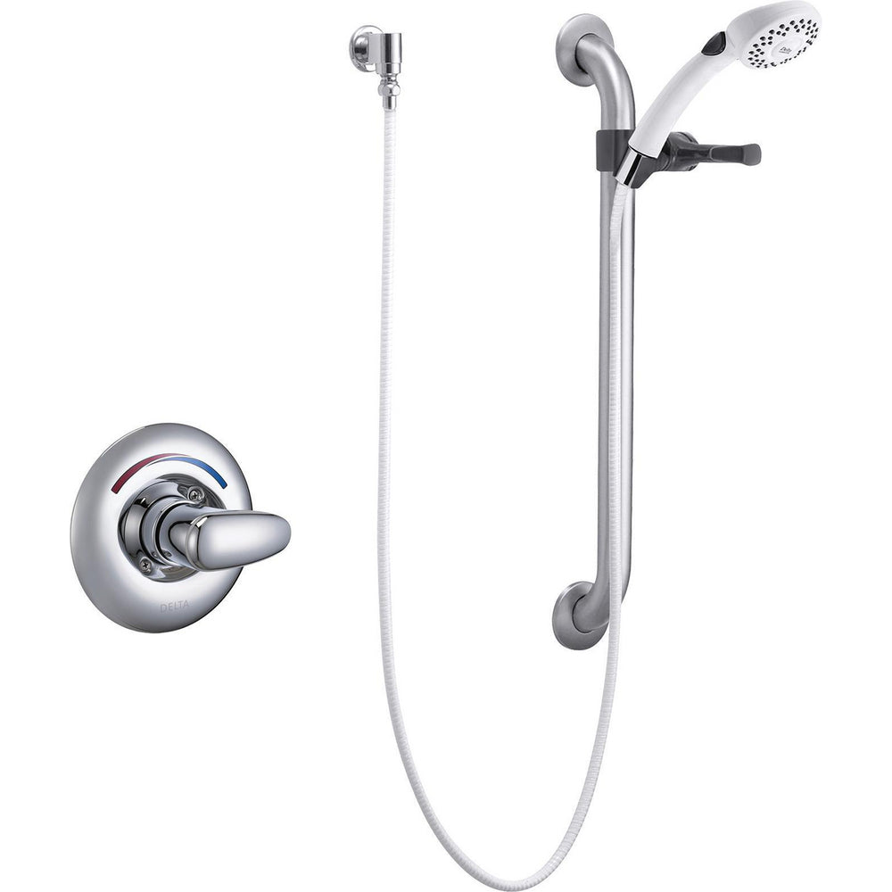 Delta Commercial T13H152 Shower Trim with Hand Shower and Grab Bar