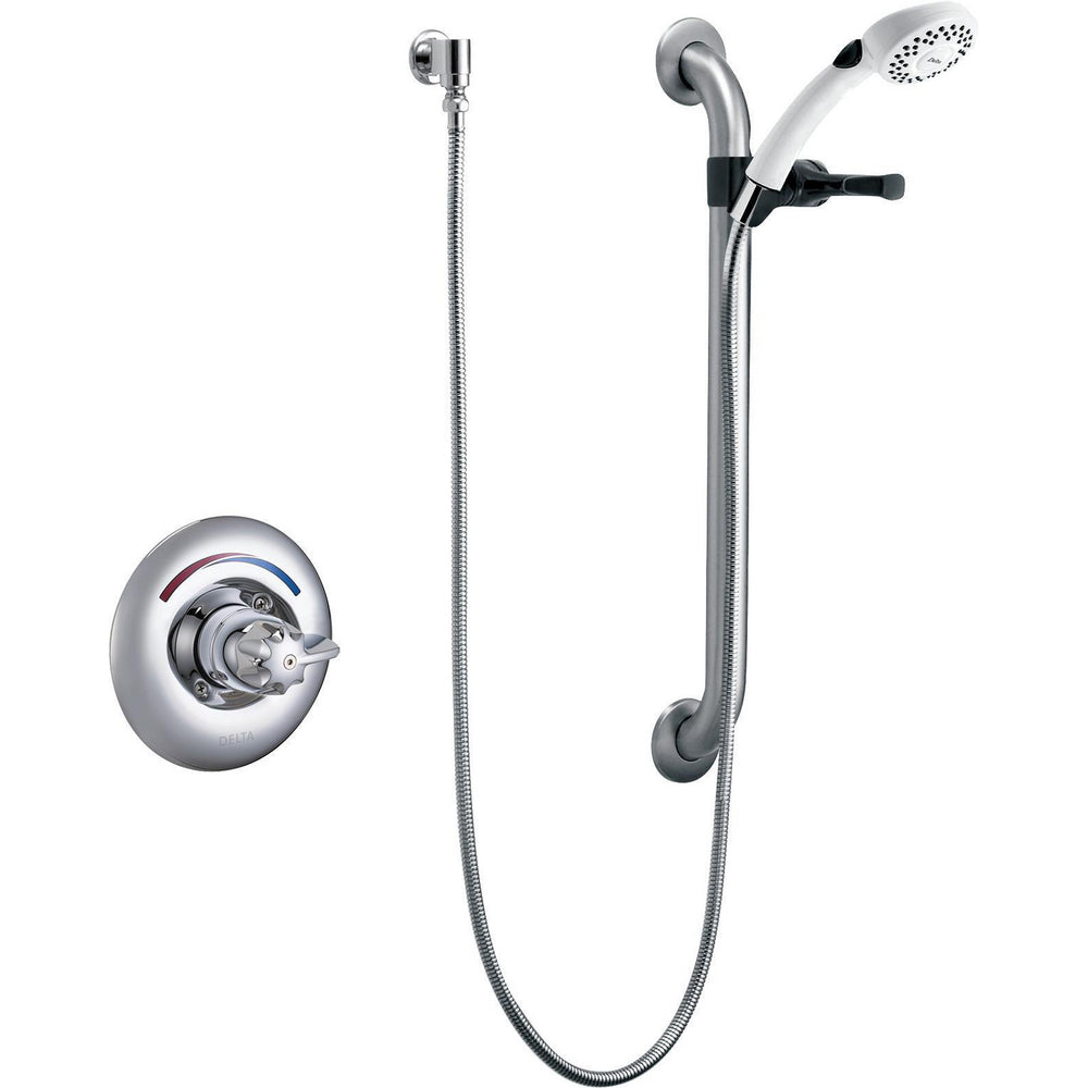 Delta Commercial T13H153-20 Shower Trim with Hand Shower and Grab Bar