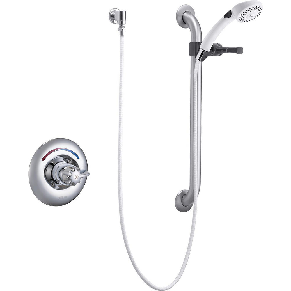 Delta Commercial T13H153 Shower Trim with Hand Shower and Grab Bar