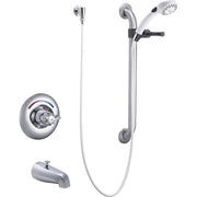 Delta Commercial T13H253 Tub and Shower Trim with Hand Shower and Grab Bar