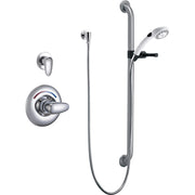 Delta Commercial T13H302-25 Shower Trim with Diverter, Hand Shower and Grab Bar