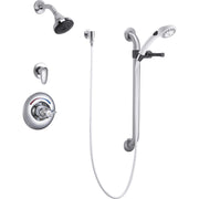Delta Commercial T13H333 Shower Trim with Diverter, Shower Head, Hand Shower and Grab Bar