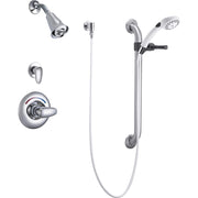 Delta Commercial T13H382 Shower Trim with Diverter, Shower Head, Hand Shower and Grab Bar