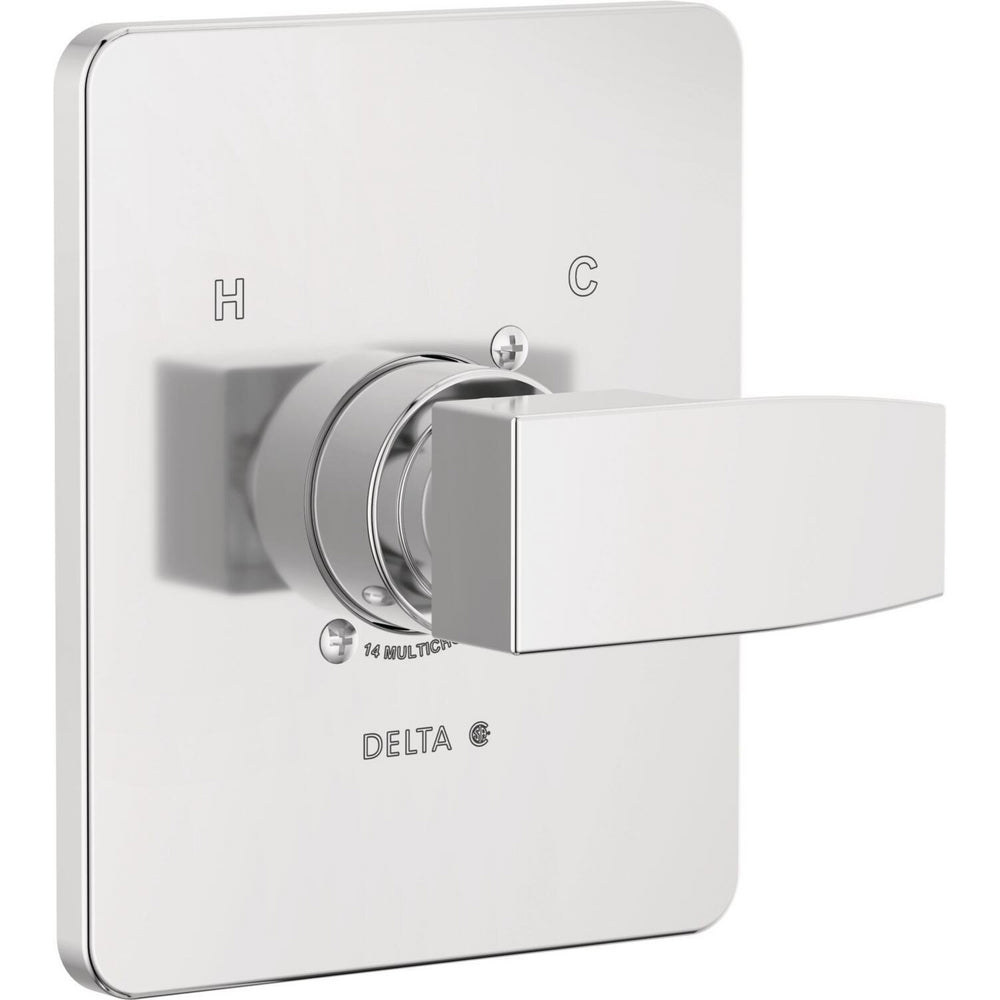 Delta Modern Angular Valve Only Trim - Chrome