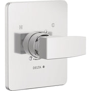 Delta Modern Angular Valve Only Trim - Chrome