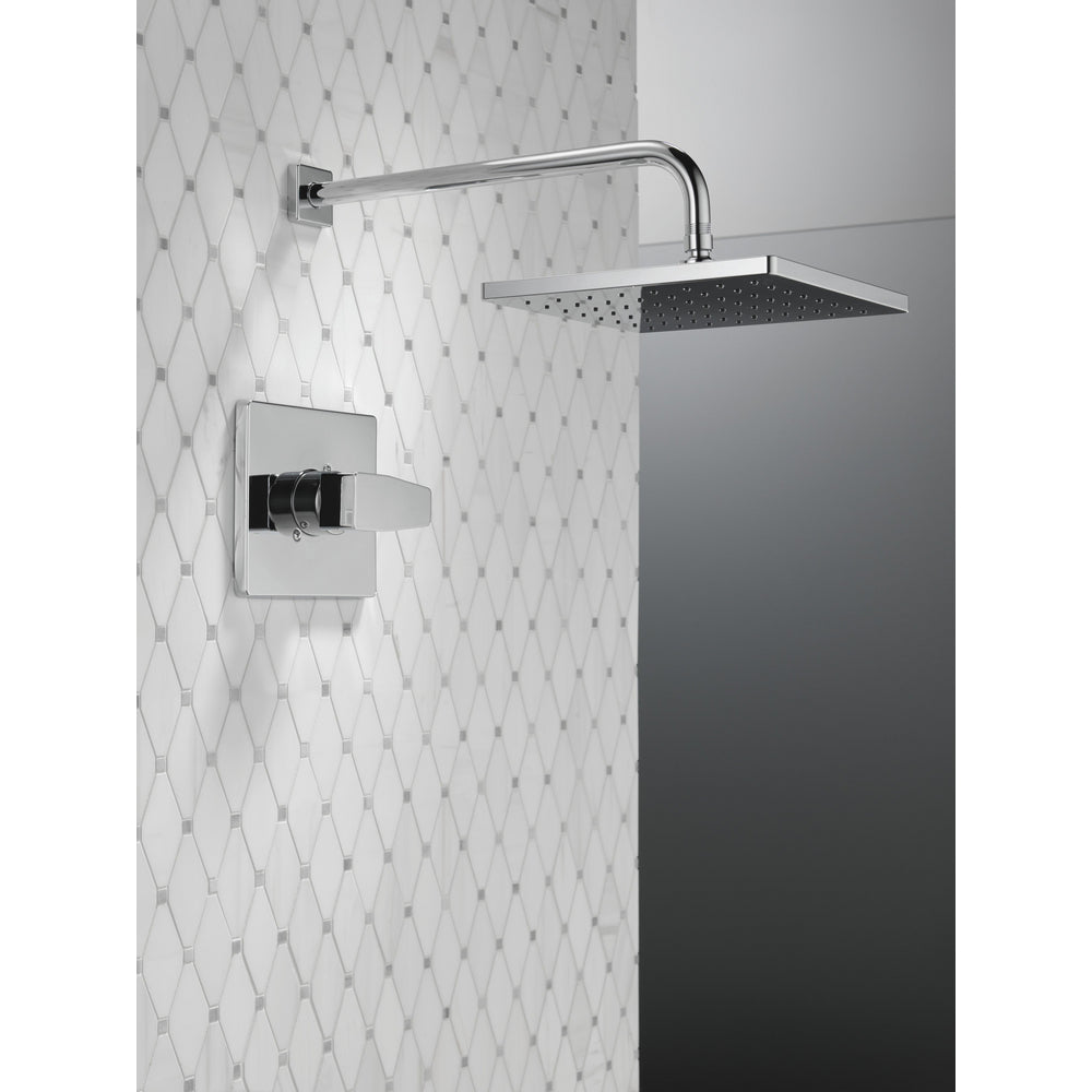 Delta Modern Angular Showerhead With Handshower - Chrome