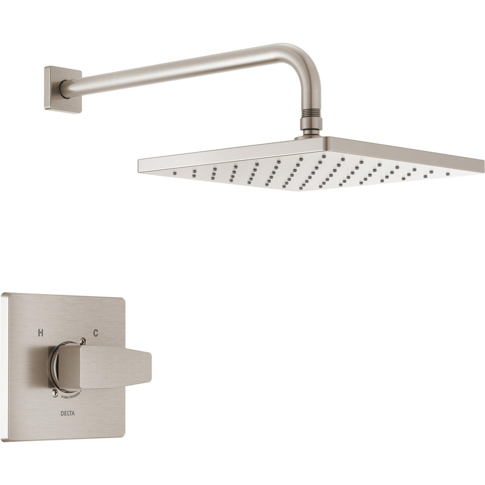 Delta Modern Angular Showerhead With Handshower T14268-SP-PP