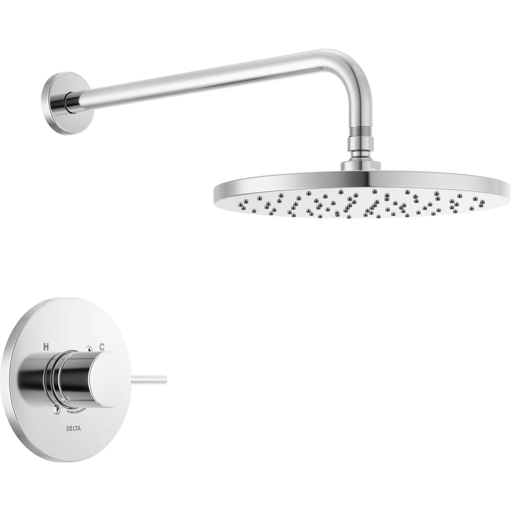 Delta Modern Cylindrical Showerhead With Handshower - Chrome