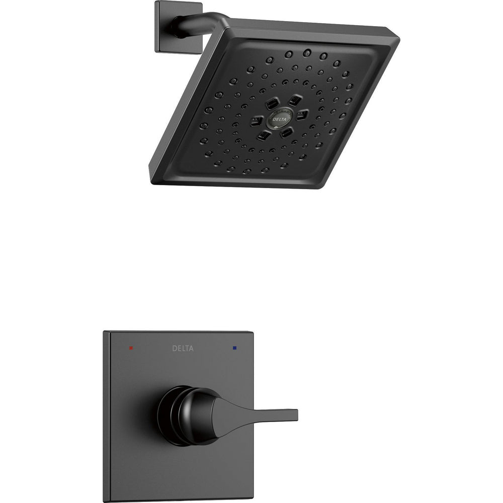 Delta Zura 14 Series Multichoice H2Okinetic Shower Only Trim - Matte Black