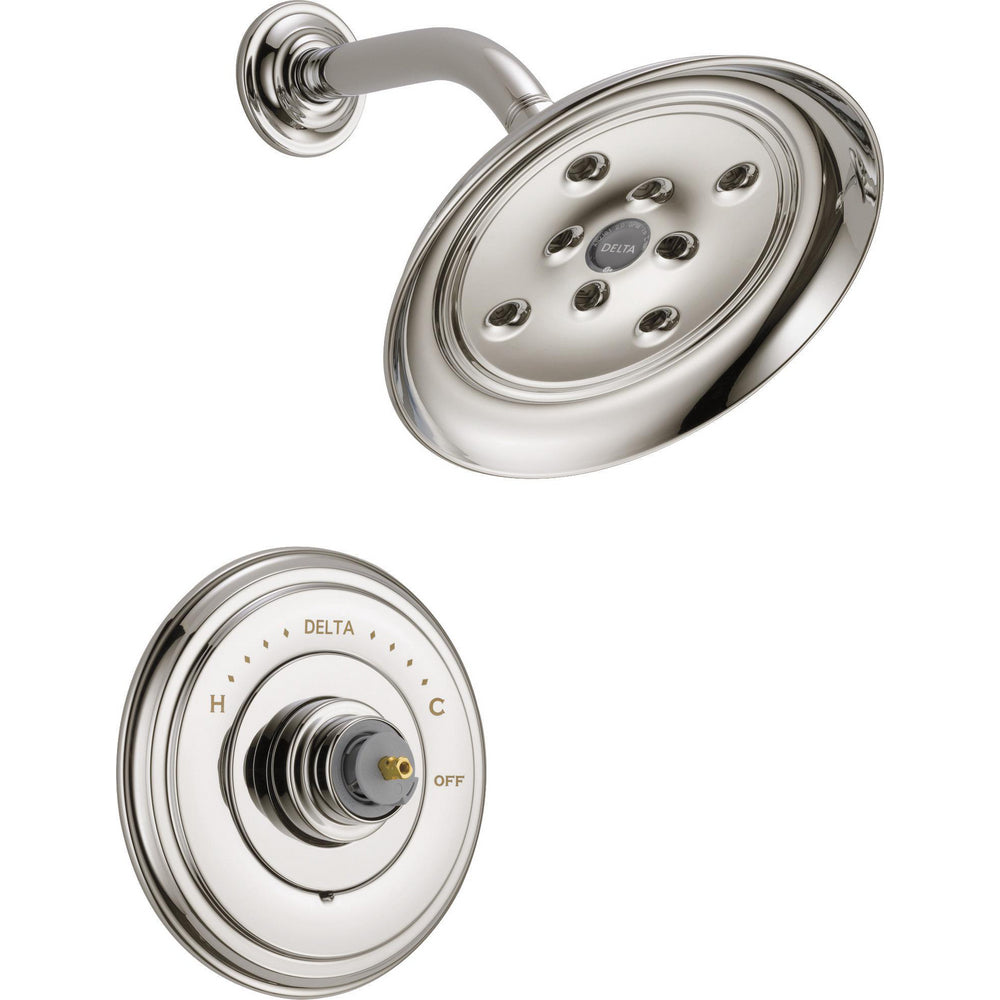Delta Cassidy Showerhead With Handshower - Polished Nickel