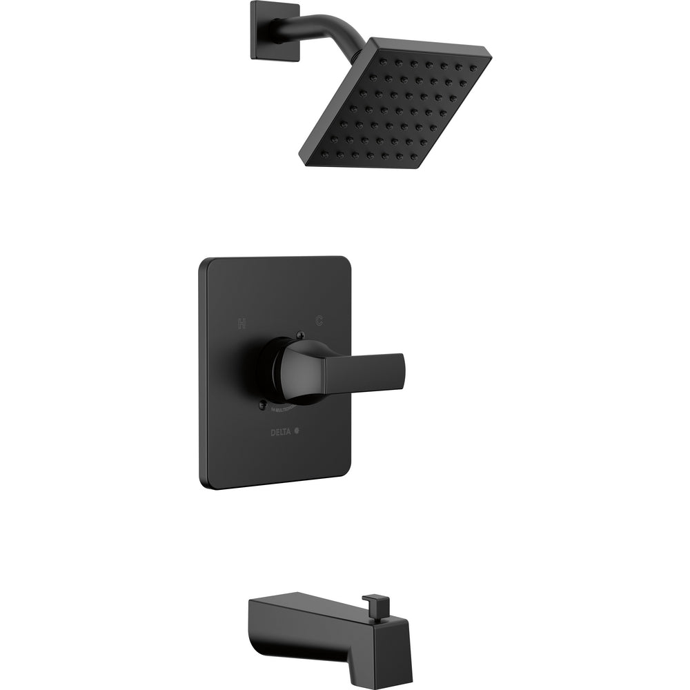Delta Velum Monitor 14 Series Tub & Shower Trim - Matte Black